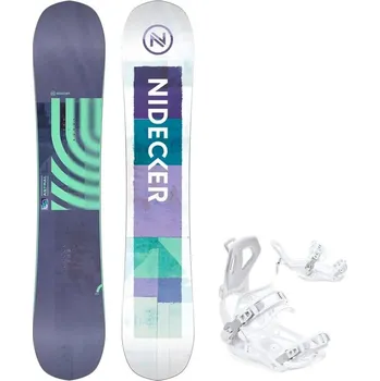 Snowboard Snowboard komplet Nidecker Astral 25/26 + vázání RAVEN Fastec FT360 White Velikost: 155 cm, Velikost vázání: M