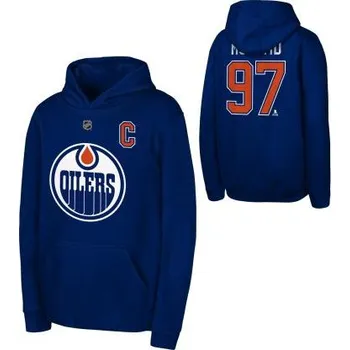Chlapecká mikina Outerstuff Dětská mikina Connor McDavid Edmonton Oilers NHL Flat Captains N&N Flc Hood Velikost: Dětské S (6 - 8 let)