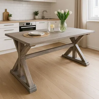 Jídelní stůl Stará Krása – Ruční výroba Venkovské a selské jídelní stoly z masivu 76 x 140 x 70 cm