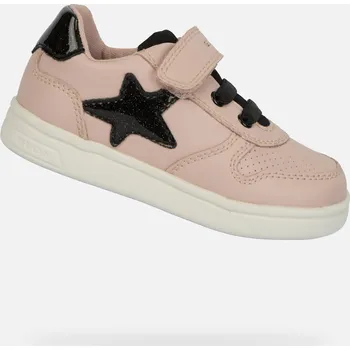 Dívčí tenisky Růžové dívčí tenisky Geox Djrock - Holky GEOX černá | krémová | růžová 3450151