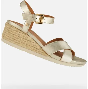 Dámské sandále Dámské sandály Geox Ischia Corda zlatá 41
