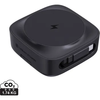 Magnetická bezdrát. nabíječka 2v1 15W Urban Vitamin Goleta, Firemní dárkové předměty s vlastním potiskem