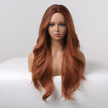 Paruka Dlouhá zrzavá paruka Brenda