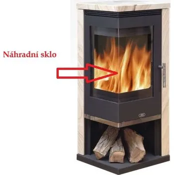 Krbová kamna ABX - náhradní sklo do kamen ADMIRAL