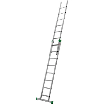 Žebřík StavUR FB PRIMA 2-dílný výsuvný žebřík - 2x6 až 2x12 příček Počet příček / složená délka (m): 2x7 / 2,40