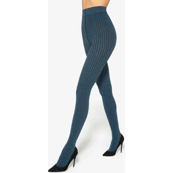 Dámské punčochy Gatta Sassi 10 Barva: Černo-vínové ( Nero-Per.Ned), Velikost: M