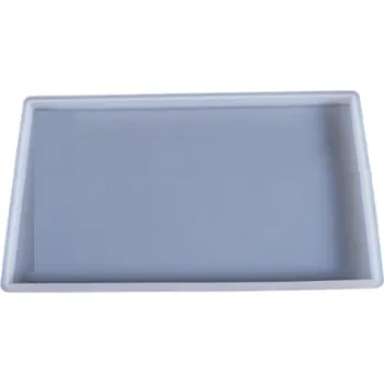 Silikonová formička na podnos pryskyřice 26 x 16,4 cm Obdélníková forma na odlitky Pryskyřicový tác Podložka Dekorace