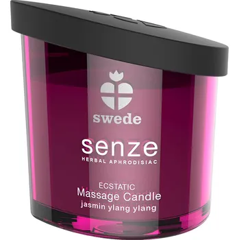 Erotický masážní přípravek Swede Senze Ecstatic Massage Candle (50 ml), aromatická masážní svíčka