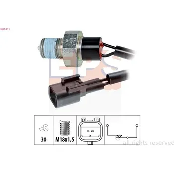 Autoelektrika Spínač, světlo zpátečky EPS 1.860.311