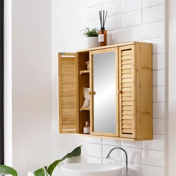 Obývací stěna Die moderne Hausfrau Nástěnná skříňka Bambus 494329