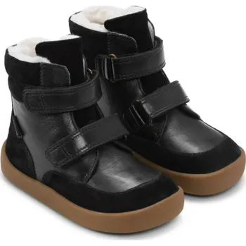 BUNDGAARD BAREFOOT dětská zimní obuv - Basil Strap Tex Black Velikost: 24