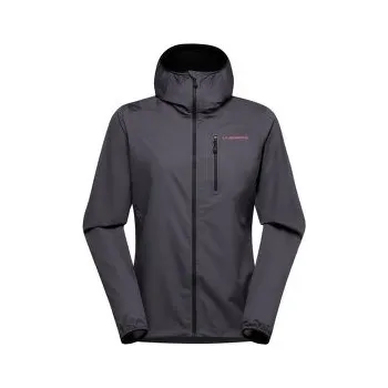 Dámská větrovka La Sportiva WALL BREEZE STRETCH JKT Women Onyx/Rosebay šedá L