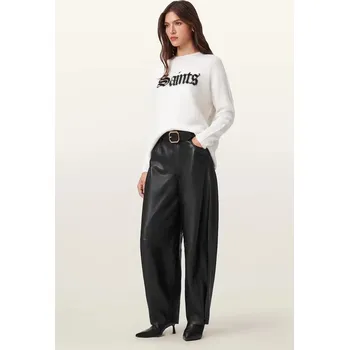 Dámské kalhoty Kožené kalhoty AllSaints JETT W026TD černá 99X, vel. 40