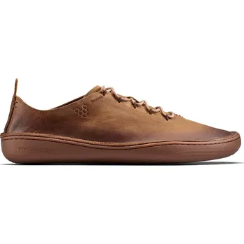 Pánské tenisky Vivobarefoot SENSUS MOC LACE UP LEATHER MENS DARK TAN velikost 48 - Hnědá