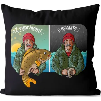 Dekorativní polštářek FDCZ Polštář Rybářova Realita