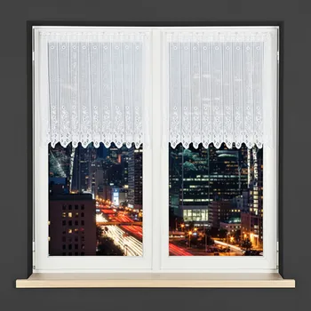 Dekorační metrážová vitrážová záclona EMILA bílá výška 70 cm MyBestHome Cena záclony je uvedena za běžný metr, kod: 018529