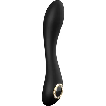 Vibrátor Luxusní vibrátor s diamanty PRESTIGE Natasha silikonový 20x3,7 cm