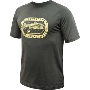 Sensor Merino Air Outdoors - Pánské triko s krátkým rukávem Olive Green M