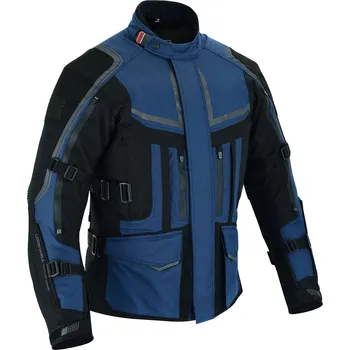 Moto bunda Pánská textilní motocyklová bunda Lookwell STORM modrá Velikost: S