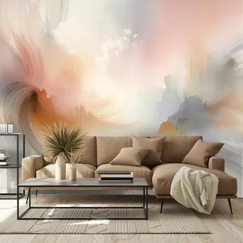 Tapeta Dovido Fototapeta pastelové abstraktní akvarelové tahy
