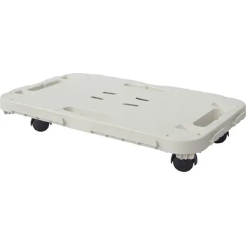 Plošinový vozík Přepravní vozík Mamutex 480x290x80 mm - s držadly, rozšiřitelný, nosnost 300 kg, béžový