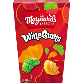 Bonbon Maynards Bassetts Wine Gums žvýkací bonbony s ovocnými příchutěmi 350 g