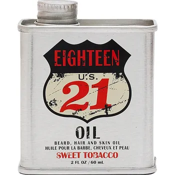 18.21 Man Made Beard, Hair & Skin Oil ( Sweet Tobacco ) - Víceúčelový olej pro vousy 60 ml