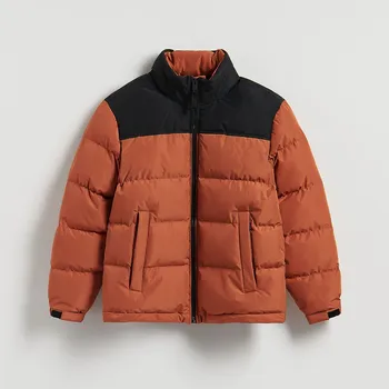 Dámský kabát Reserved - Prošívaná bunda se schovávací kapucí - měděná - 470EW-28X - 470EW-28X-L