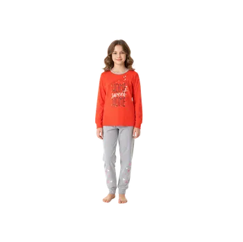 Dívčí pyžamo Dívčí pyžamo oranžové Wolf S2153D Velikost: 164