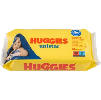 Ubrousky vlhčené Huggies Unistar 56 ks