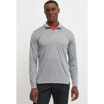 Pánská mikina Tréninková mikina Under Armour UA Tech Geotessa šedá barva, 1385260 90X, vel. XL