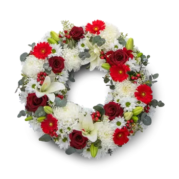 Smuteční dekorace Smuteční věnec Adeline Velký - Belles Fleurs