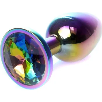 Anální šperk Jewellery Multicolor Plug (7 x 2,7 cm)