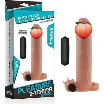 Návlek na penis LoveToy Pleasure X-Tender Vibrating Penis Sleeve 5