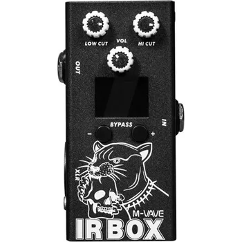 Klasická kytara M-VAVE digitální reverb pedál pro elektrickou kytaru černý Efektový pedál s 9 režimy dozvuku kovové tělo