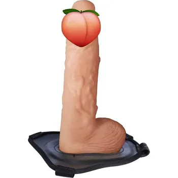 Připínací penis Erection Assistant Hollow Strap-on (24 cm, Flesh)