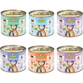 Krmivo pro kočku GRANATAPET DeliCATessen MIX 6 PŘÍCHUTÍ - mokré krmivo pro kočky - 6x200g