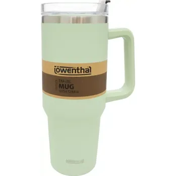 Termoska Löwenthal Termo hrnek s brčkem – světle zelenou baru, nerezový, 1200 ml