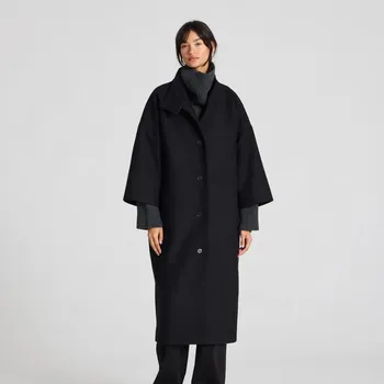 Dámský kabát GAI+LISVA Kabát Nete Coat - Black Velikost: M