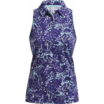 Dámské tričko Under Armour Iso-Chill Sleeveless dámské polo bez rukávů, sonar blue dámské, S