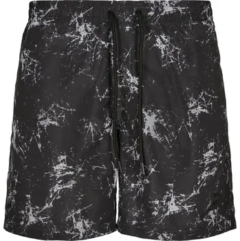 Pánská móda Šortky se vzorem scratch aop Urban Classics šedá | hnědá 1752489