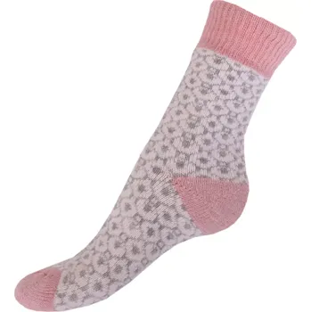 Dámské ponožky Ponožky s ovčí vlnou Matex Tibor 826 sv.růžové velikost 25-26