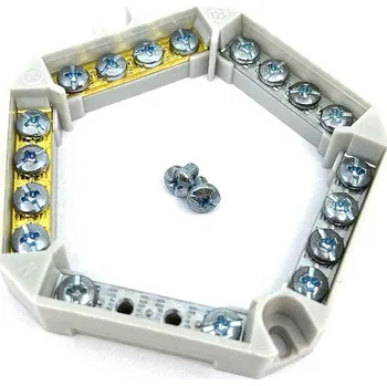 Elektroinstalační materiál SEZ Svorkovnice věneček 5P šedá 95 mm