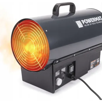 Průmyslové topidlo Plynový ohřívač vzduchu 25 kW - přenosná plynová turbína s piezoelektrickým zapalováním