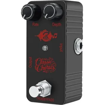 Klasická kytara Mini kytarový efektový pedál Classic Chorus Kompaktní modul s True Bypass Odolné plastové tělo Efekt pro elektrickou kytaru s čistým zvukem