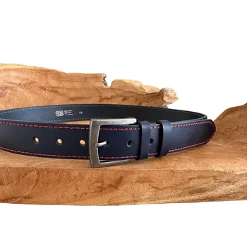 Módní doplněk Pánský pásek 25-1-CV-56 modrý 95 cm