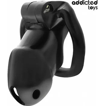 Pás cudnosti Addicted Toys Locked Midnight Cell Penis Cage M, klec na penis