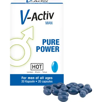 Podpora erekce Hot V-Activ for Men 20 kapslí, doplněk stravy na potenci
