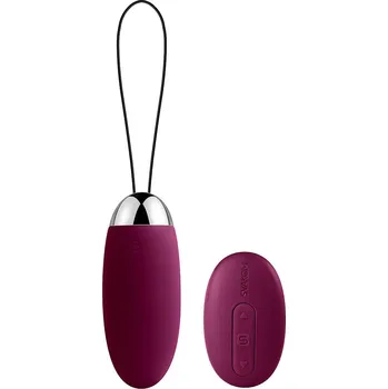SVAKOM Elva Remote-Controlled Smart Vibrating egg Violet, fialové vibrační vajíčko s dálkovým ovládáním 8 x 3,2 cm