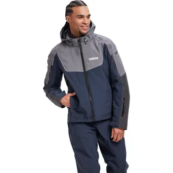 Moto bunda Pánská textilní motocyklová bunda Yamaha SKLAMPR šedá Velikost: XXL